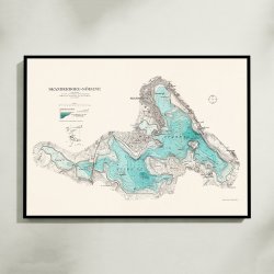 Skanderborg S�erne 1932 - Historisk inds�kort