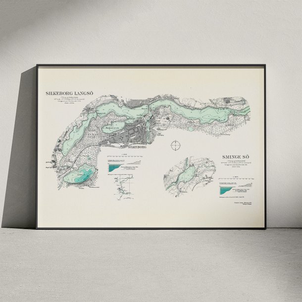Silkeborg Langs� og Sminge S� 1932 - Historisk inds�kort