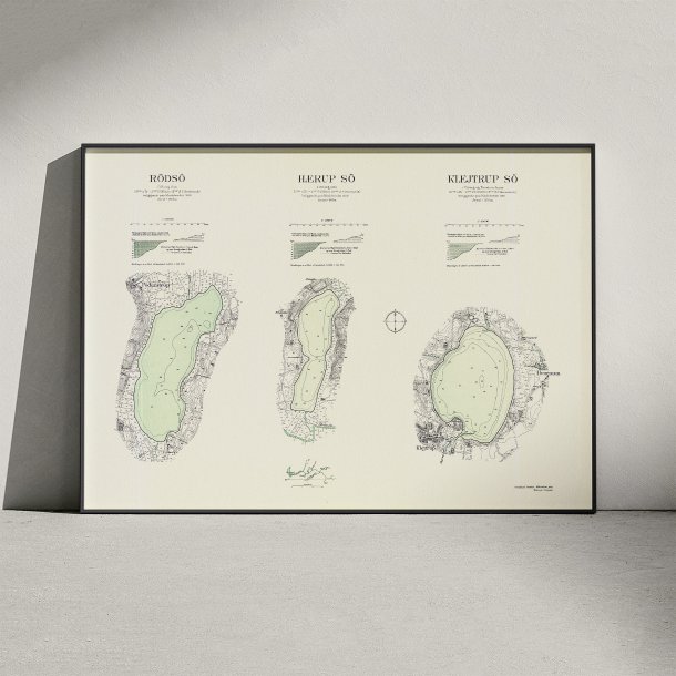 Klejstrup S�, H�rup S� og R�ds� 1932 - Historisk inds�kort