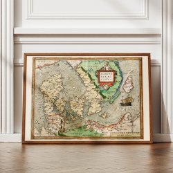 Daniae regni typus 1572 - Ortelius' Danmark