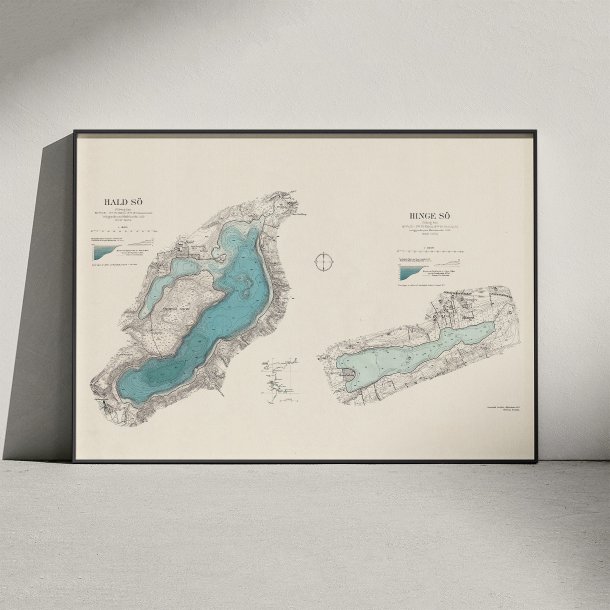 Hald S� og Hinge S� 1932 - Historisk inds�kort