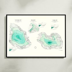 Blegs�, Nors S� og Vandet S� 1932 - Historisk inds�kort