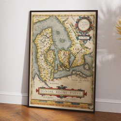 Daniae regni typus 1584 - Ortelius' Danmarkskort