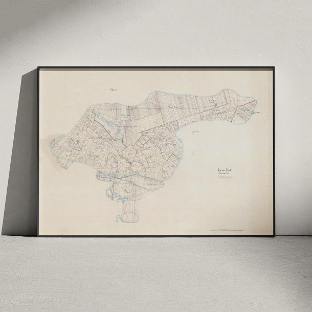 L�s� Herred 1894 - Historisk sognekort