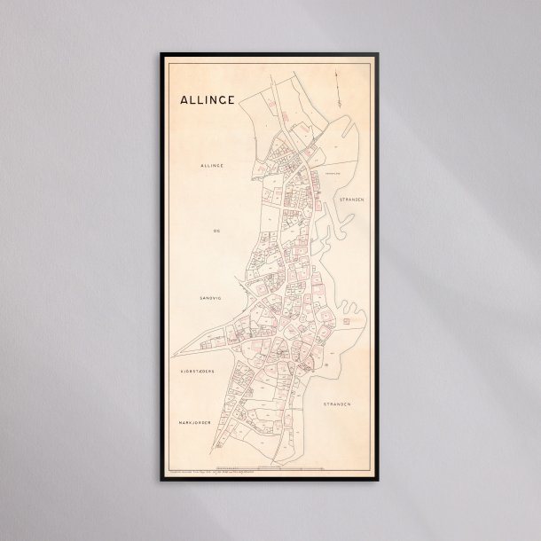 Allinge-Sandvig 1896 - Berggreens k�bstadskort