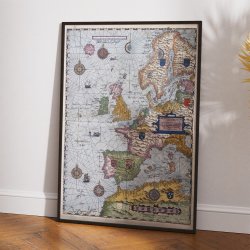 Univers Europ 1586 - Maritimt kort over Europa