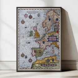 Univers Europ 1586 - Maritimt kort over Europa