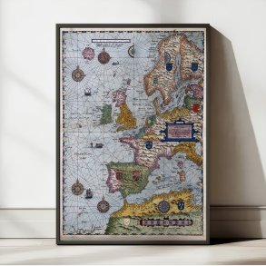 Univers Europ 1586 - Maritimt kort over Europa