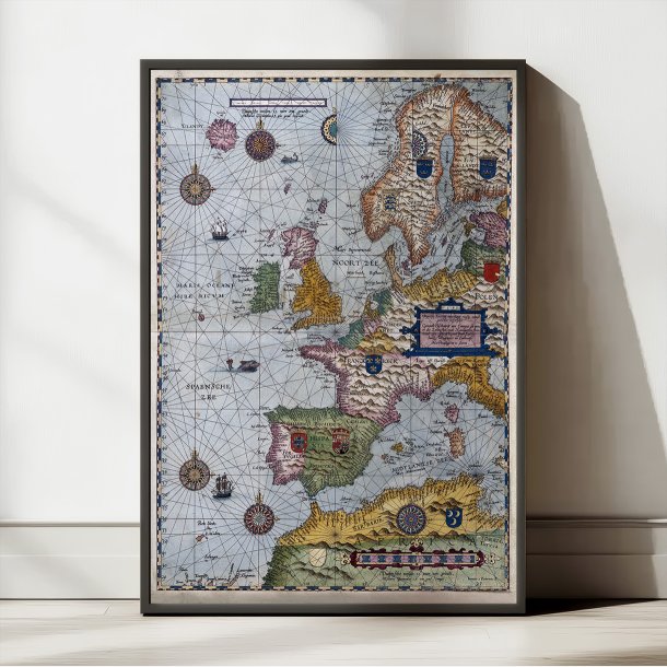 Univers Europ 1586 - Maritimt kort over Europa