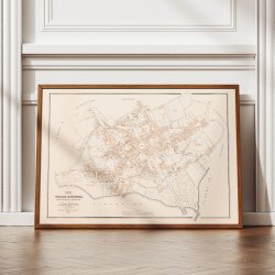 Viborg 1863 - Berggreens k�bstadskort