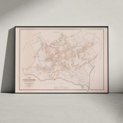 Viborg 1863 - Berggreens k�bstadskort