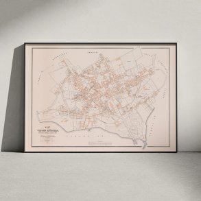 Viborg 1863 - Berggreens k�bstadskort