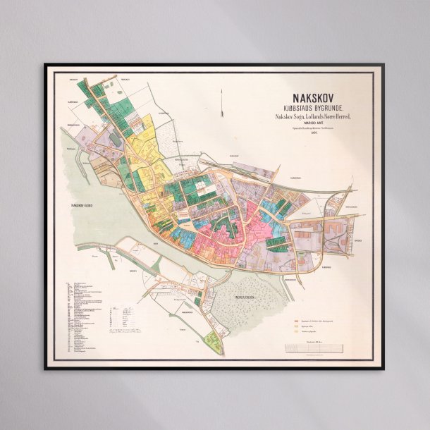 Nakskov 1900 - Berggreens k�bstadskort