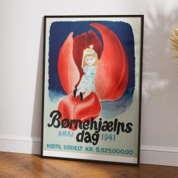 B�rnehj�lpsdagen 1941 - Dansk plakat