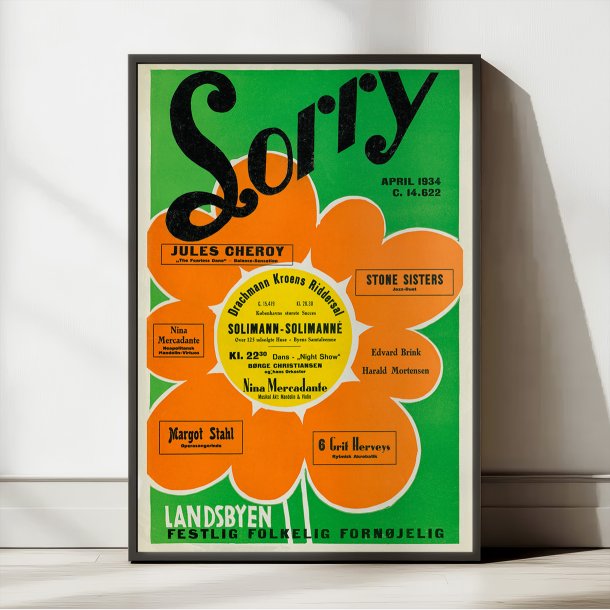 Lorry Repertoire april 1934 - Dansk teaterplakat