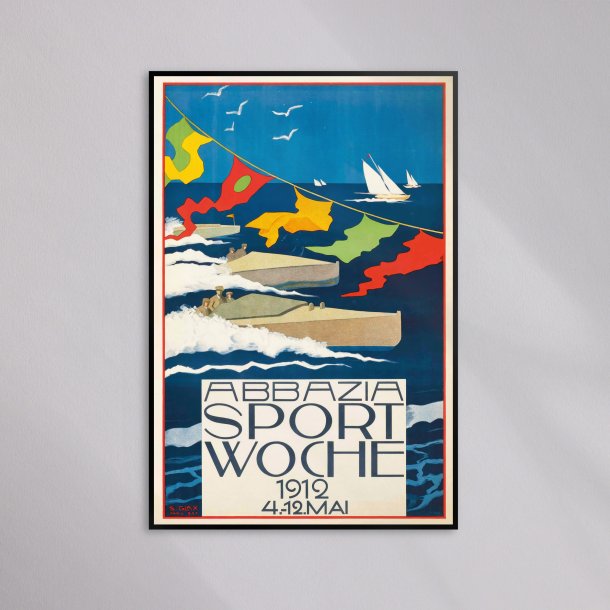 Abbazia Sport Week 1912 - Vintage sportsplakat