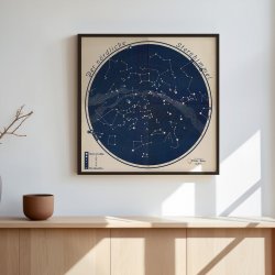 Webers Stjernekort - Anskuelsestavle