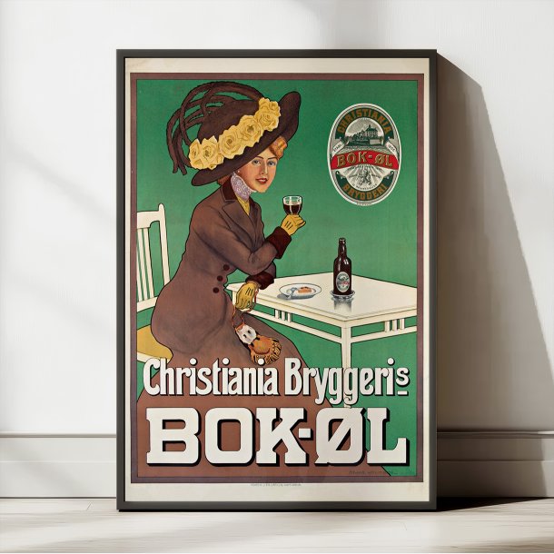 Christiania Bryggeri Bok�l 1910 - Reklameplakat