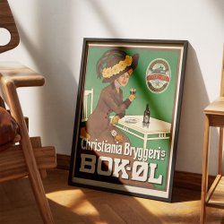 Christiania Bryggeri Bok�l 1910 - Reklameplakat