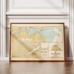 Mariager Fjord 1900 - Historisk s�kort