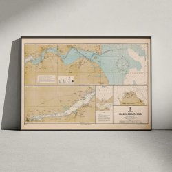 Mariager Fjord 1900 - Historisk s�kort