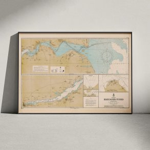 Mariager Fjord 1900 - Historisk s�kort