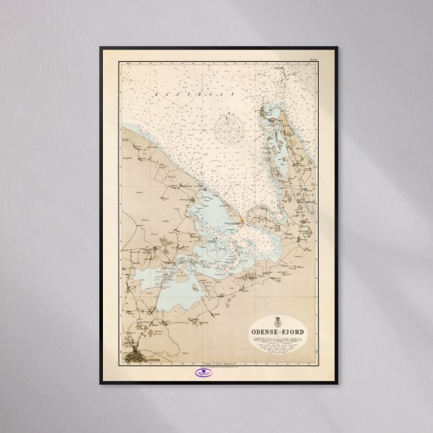 Odense Fjord 1896 - Historisk s�kort
