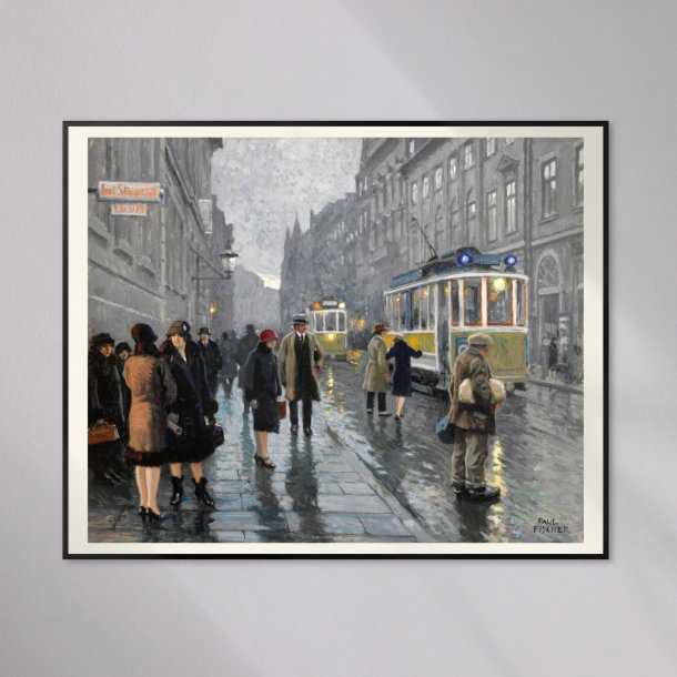 Bredgade i K�benhavn 1925 - Paul Fischer