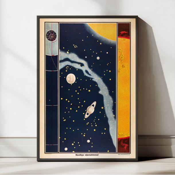Nordlige stjernehimmel 1955 - Astronomisk planche
