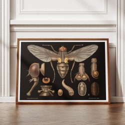 Stueflue 1910 - Zoologisk undervisningsplakat