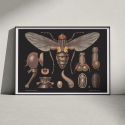 Stueflue 1910 - Zoologisk undervisningsplakat