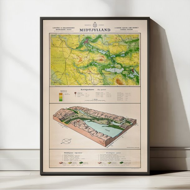 Danmarks geologi 1950 - Geologisk kort