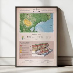 Stevns Klint 1954 - Geologisk undervisningsplakat