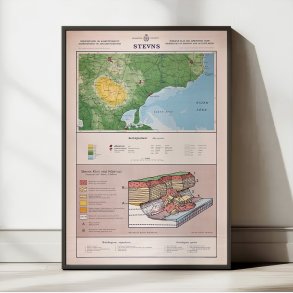 Stevns Klint 1954 - Geologisk undervisningsplakat
