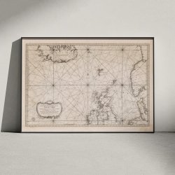 Nordsen 1768 - Fransk skort - La Mer du Nord