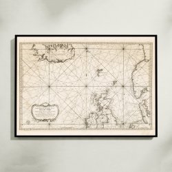 Nordsen 1768 - Fransk skort - La Mer du Nord