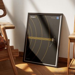 Voyager 2 - Interstellar Space Gold - NASA plakat