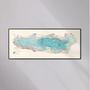 Moss� - Inds�kort fra 1929 - Aarhus Amt - 110x45 cm