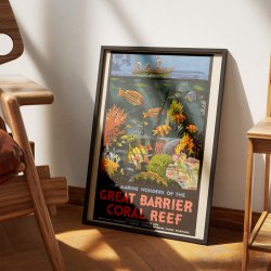 The Great Barrier Reef - Marine Wonders plakat fra 1933