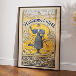 Vintervelodromen i Bruxelles - Sportsplakat fra 1895