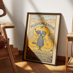 Vintervelodromen i Bruxelles - Sportsplakat fra 1895