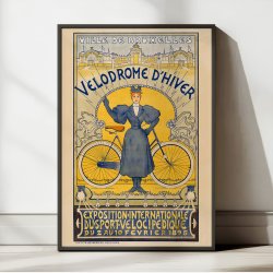Vintervelodromen i Bruxelles - Sportsplakat fra 1895