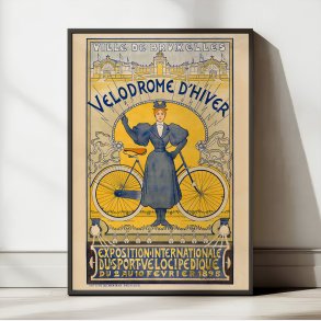 Vintervelodromen i Bruxelles - Sportsplakat fra 1895