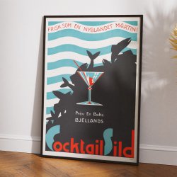 Cocktailsild - Reklameplakat fra 1930