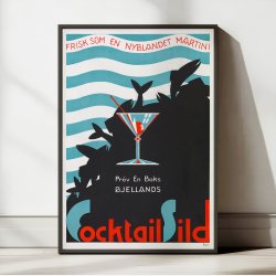 Cocktailsild - Reklameplakat fra 1930