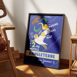 Hotel d'Angleterre - Vintage reklameplakat fra 1920'erne