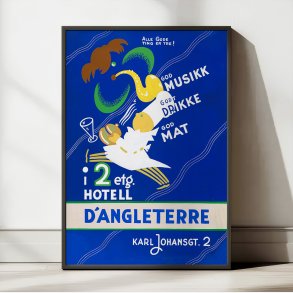 Hotel d'Angleterre - Vintage reklameplakat fra 1920'erne