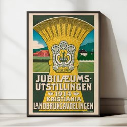 Jubil�umsudstillingen i Kristiania 1914 - Norsk udstillingsplakat