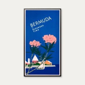 Bermuda i oleandertid - Rejseplakat fra 1952