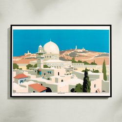 Jerusalem - Rejseplakat af Frank Newbould